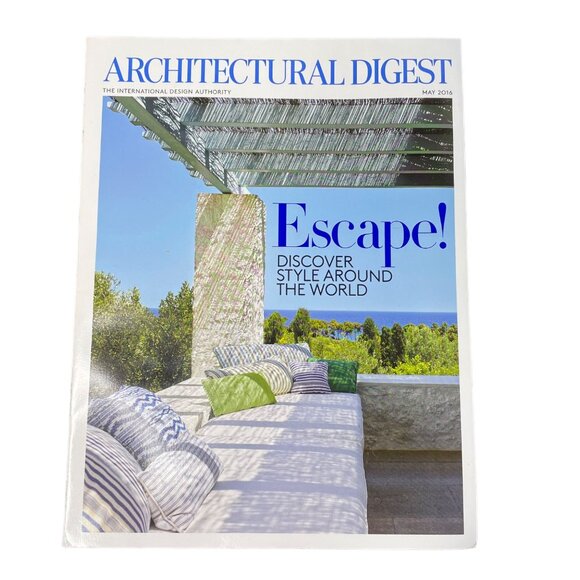 Architectural Digest Magazine u May 16  Vol 73 Issue 5 Home Interior Design - Picture 1 of 4